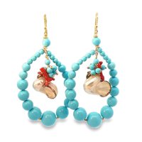 Earrings Cianfrone Gioielli Woman in Gold Pasta di turchese LOR6561AG - LOR6561AG